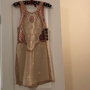 Crocheted tunic tank